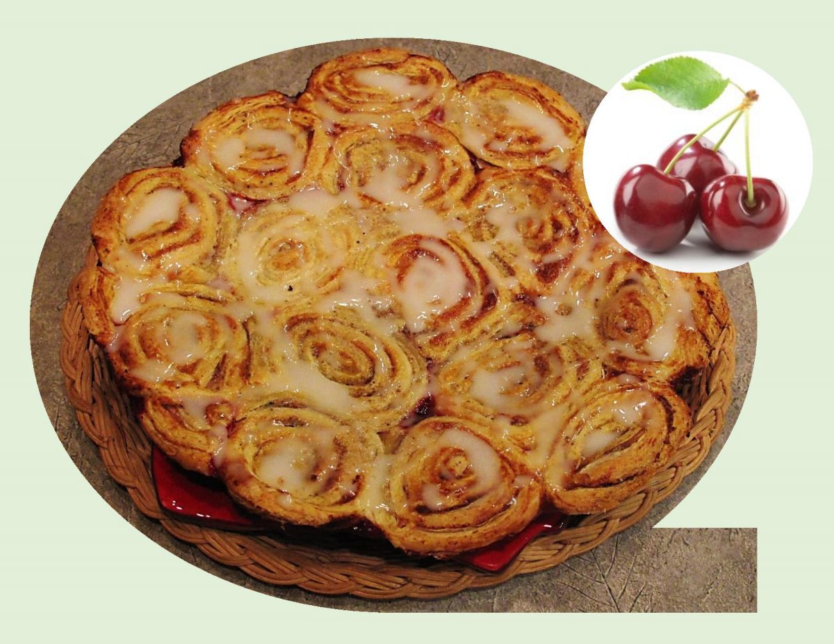 ‘Cinnamon Roll’ Cherry Pie