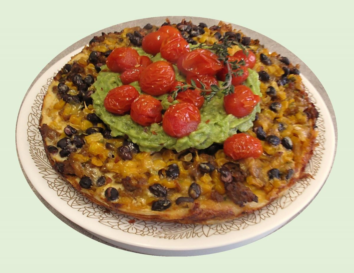 Mexicali Quiche w/ Avocado & Roasted Tomatoes