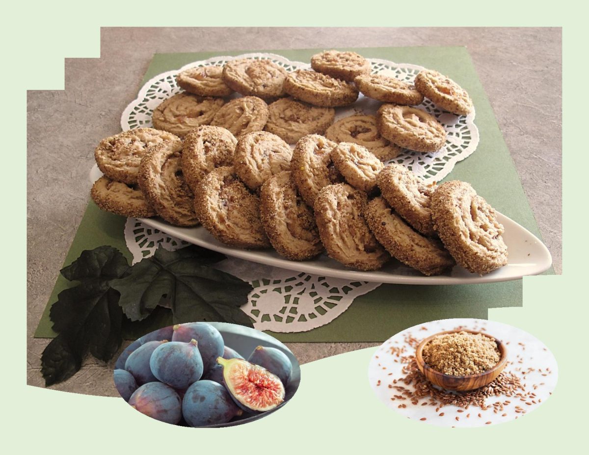 Fig & Flax Swirl Cookies