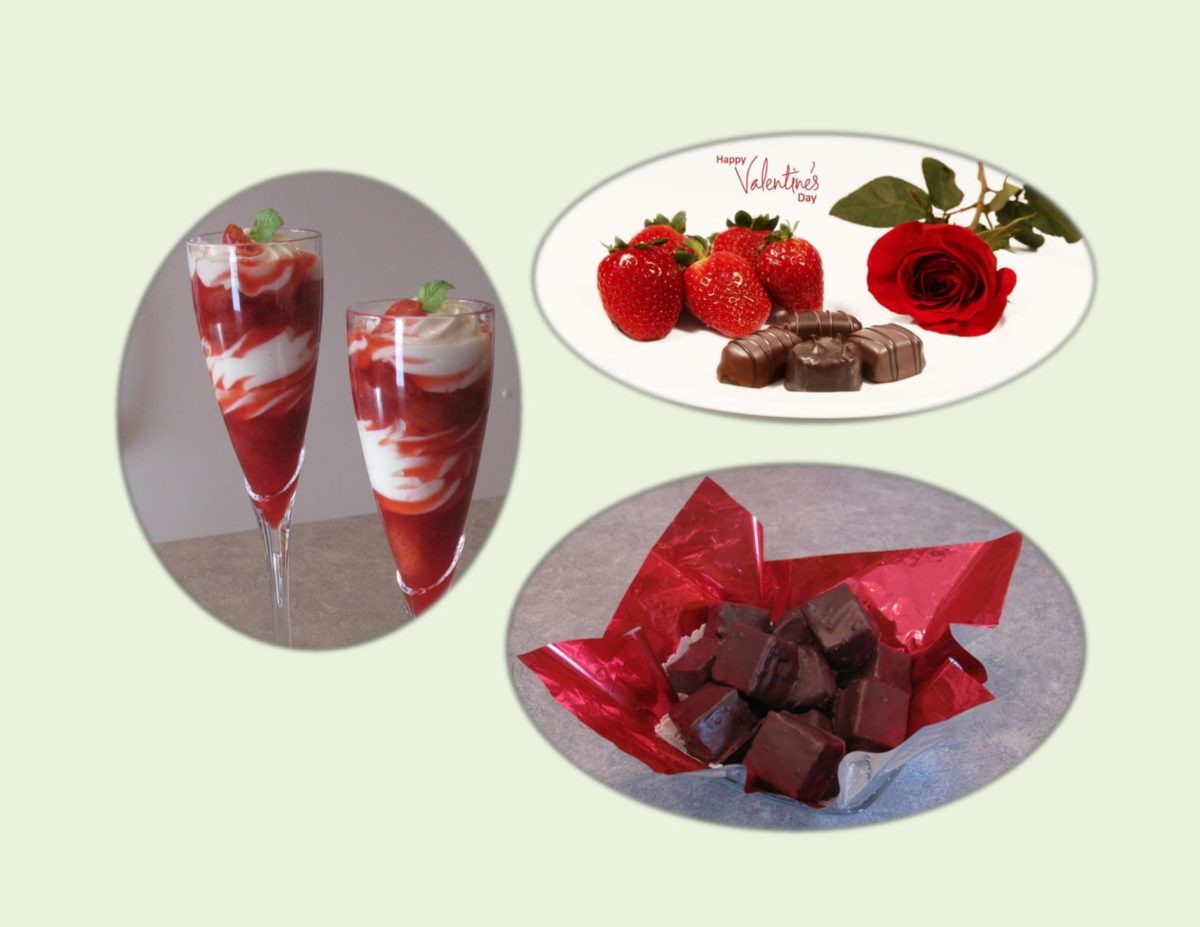 Strawberry Yogurt Parfaits / Chocolate Cheesecake Squares