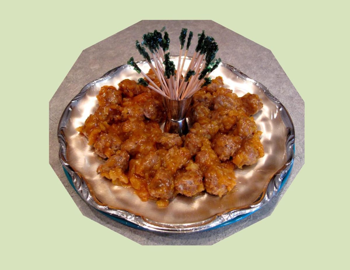Apricot-Spice Meatball Hors d’ Oeuvres
