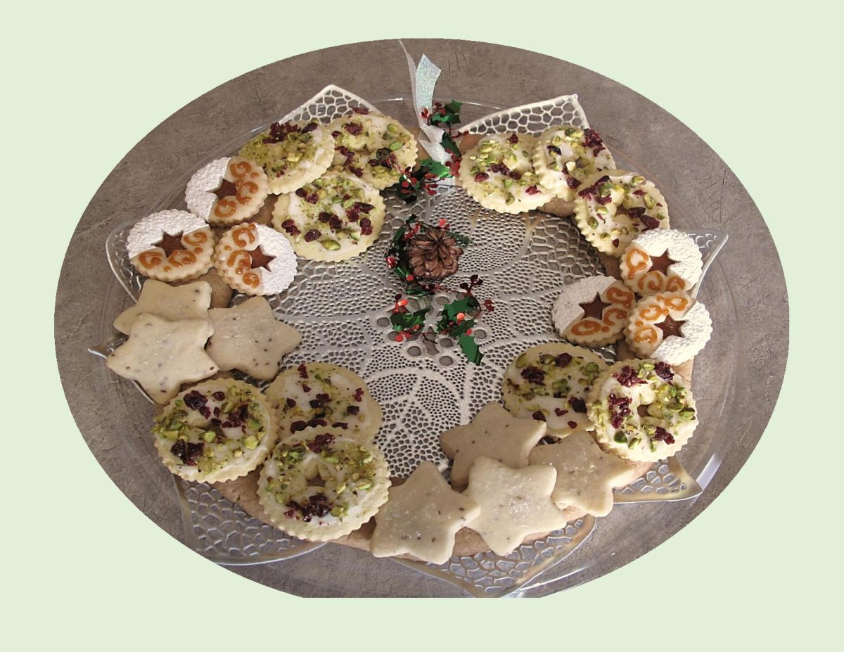Christmas Cookie Wreaths for Gifts